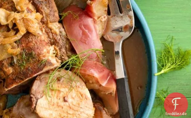 Schweinebraten mit Äpfeln