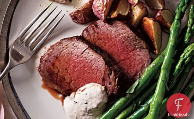 Rinderfilet mit Meerrettich-Schnittlauch-Sauce