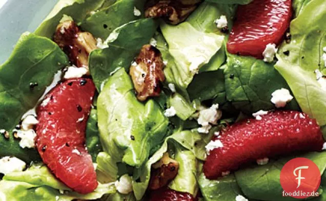 Grapefruit -, Walnuss-und Feta-Salat