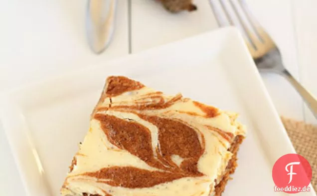 Kürbiskuchen mit Frischkäse Swirl