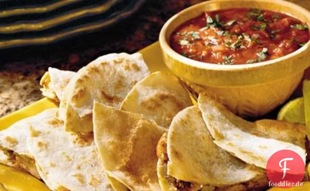 Gegrilltes Huhn Quesadillas