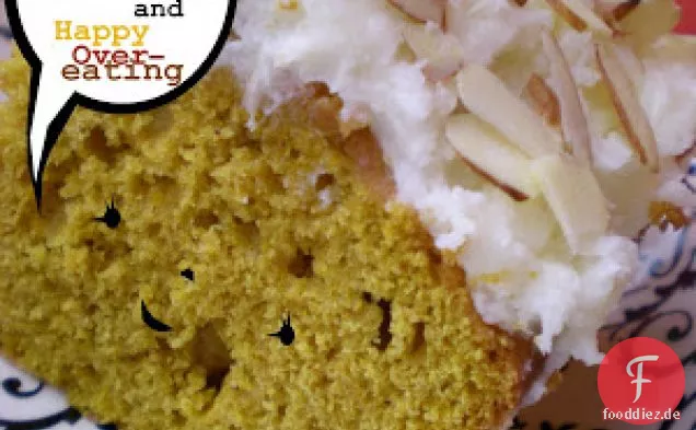 Alpiner Kürbiskuchen mit schneeweißer Mandel-Orangen-Buttercreme