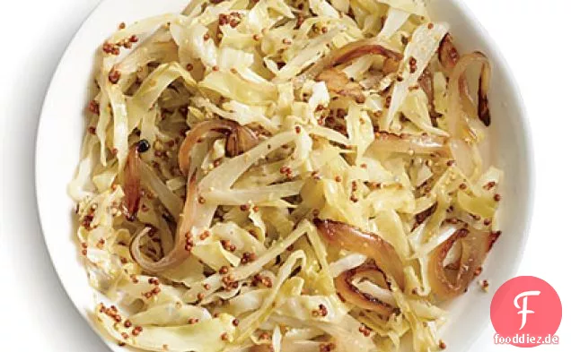 Apfelwein-geschmorter Kohl