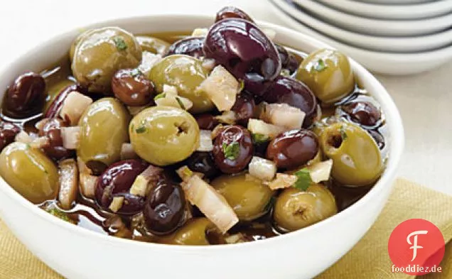 Zitrus-, Fenchel- und Rosmarinoliven