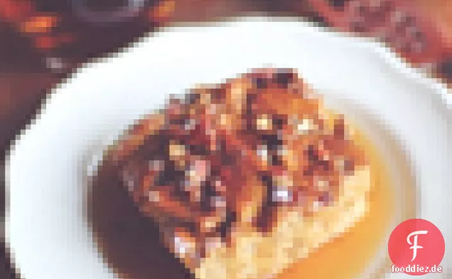 Geschichteter Kürbis-Käsekuchen