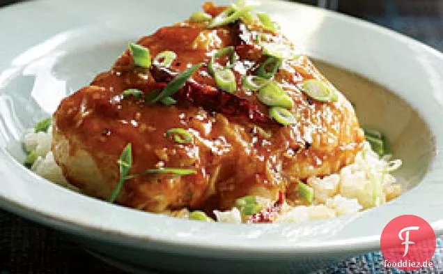 Sichuan geschmort Kabeljau
