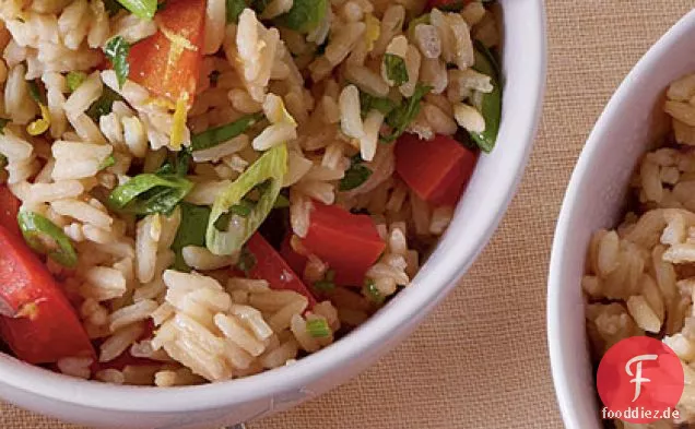Süßer Tee Reis Tabouleh