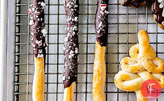 Schokoladen-Pfefferminz-Pocky-Sticks