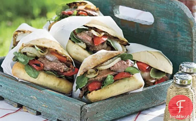 Flank Steak Sandwiches mit 