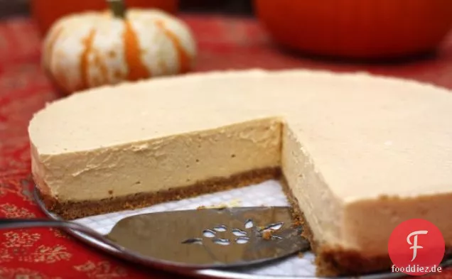 Einfacher gekühlter Kürbis-Käsekuchen