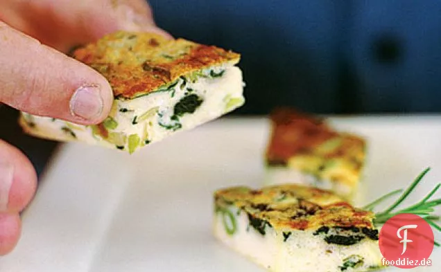 Spinat und Lauch Frittata