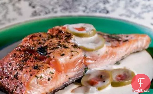 Big City-Lachs mit Martini-Sauce