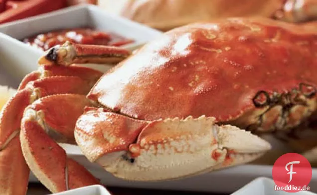 Gekochte Dungeness Krabbe mit Fenchel