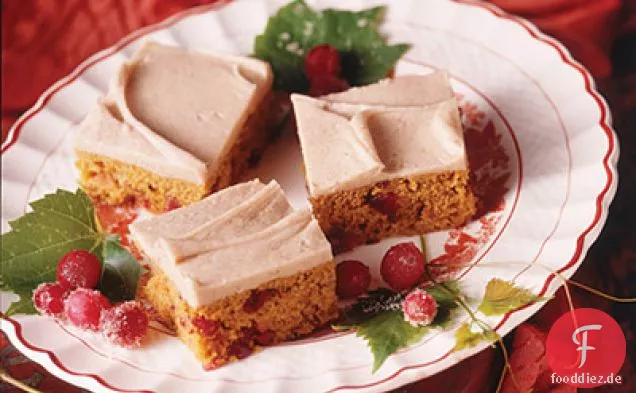 Gebräunte Butter Frosted Kürbis Bars