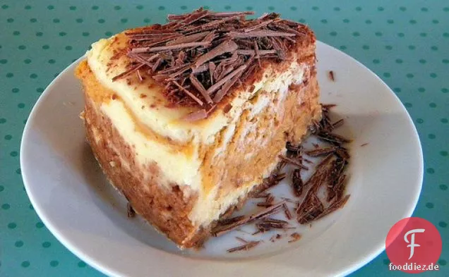 Geschichteter Kürbis-Käsekuchen