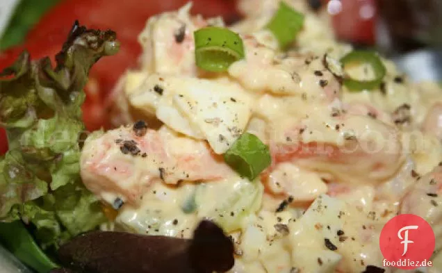Garnelen-und Eiersalat