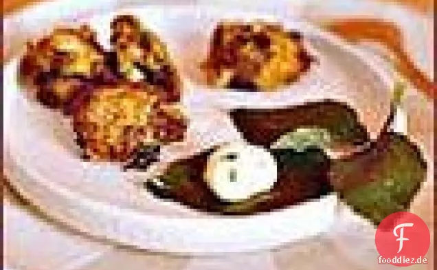 Salz Kabeljau-Kuchen mit Gewürzter Mayonnaise