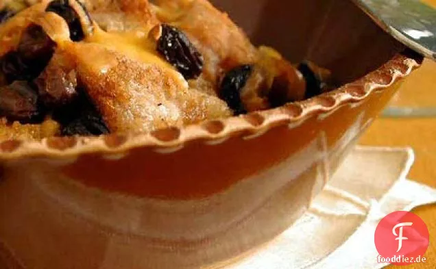 Brotpudding mit Colby-Käse