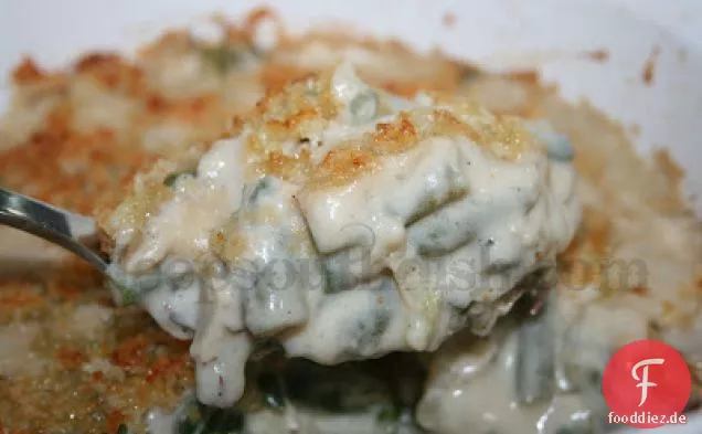 Grüne Bohnen-Auflauf mit Panko Crumb Topping