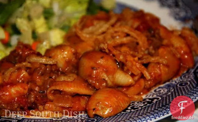 Knuspriger Rindfleisch-Zwiebel-Auflauf