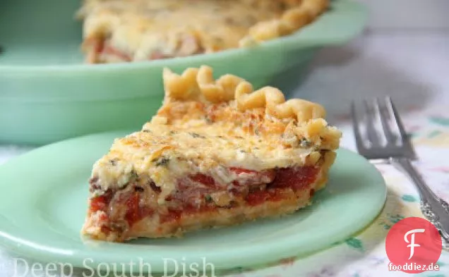 Klassische südliche Tomatenkuchen