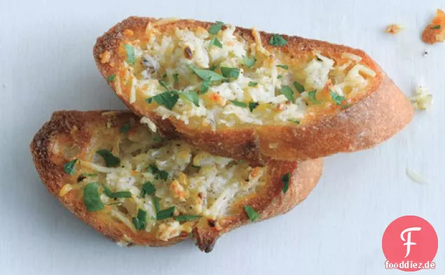 Knoblauch und Käse-Crostini