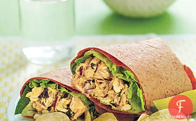 Curry-Thunfisch-Wraps