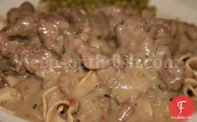 Rindfleisch Stroganoff Mit Reis