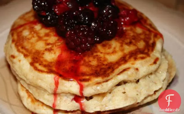 Gesunde und köstliche Pfannkuchen mit hohem Ballaststoffgehalt