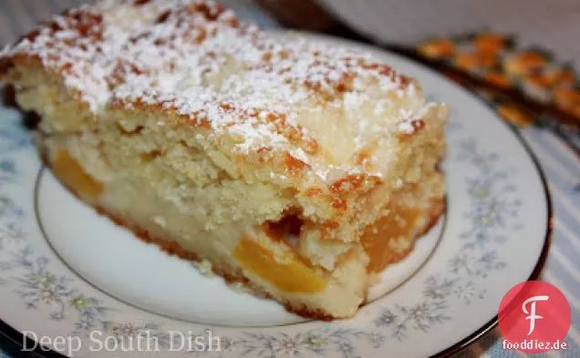 Pfirsich-Krümel-Kuchen