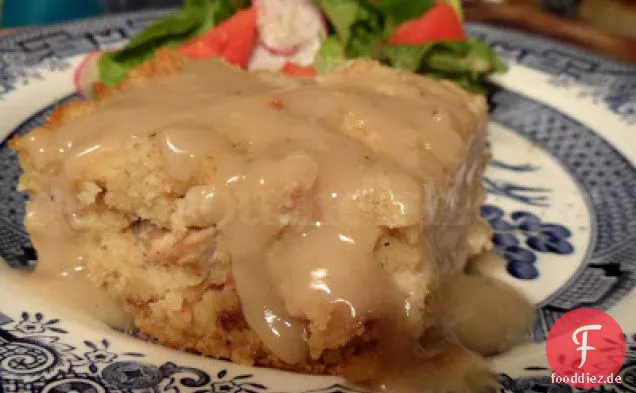 Südliches Hühnchen- und Maisbrot-Dressing