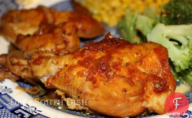 Alte Schule Ofen gegrilltes Huhn