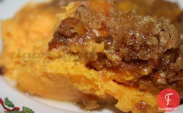 Praline Butternut Squash und Süßkartoffel-Auflauf