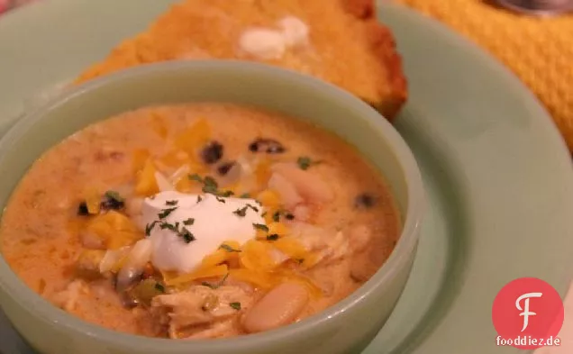 Cremige Hühner-Tortilla-Suppe