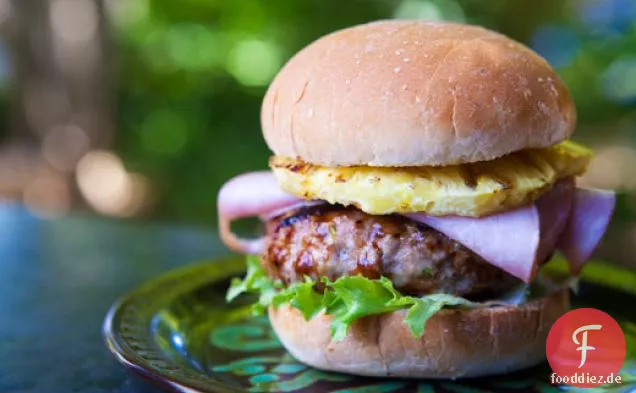 Hawaiianischer Schweinefleisch-Burger