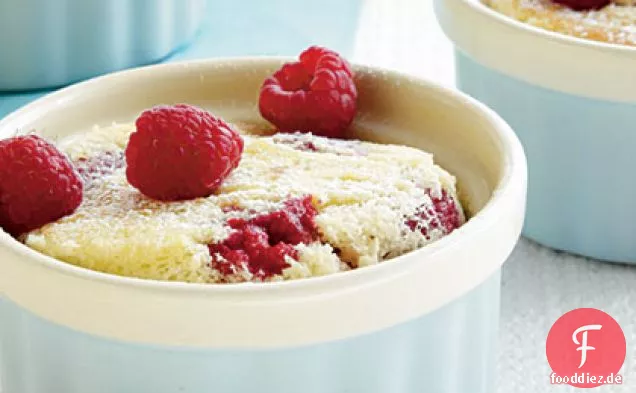 Himbeer-Zitronen-Pudding-Kuchen