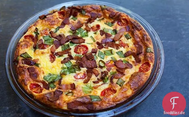 Käsige krustenlose Quiche