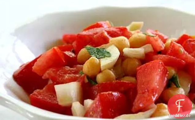 Kichererbsen-Tomaten-Salat