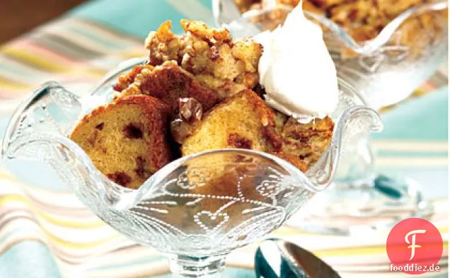 Zimt-Rosinen-Brot-Pudding