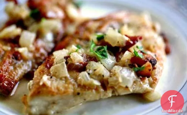 Huhn Marsala mit Pancetta und Sahne