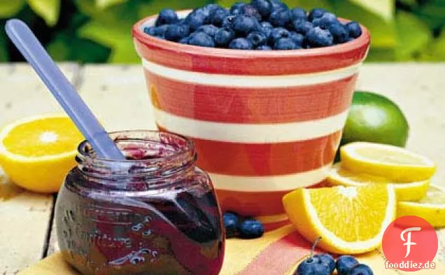 Würzige Blaubeer-Zitrusmarmelade