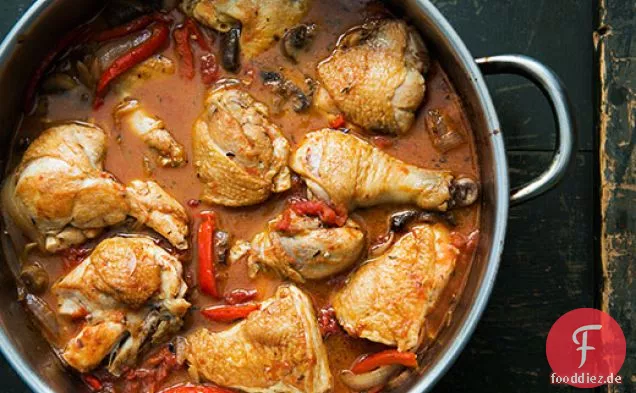 Huhn Cacciatore (Jäger Stil Huhn)