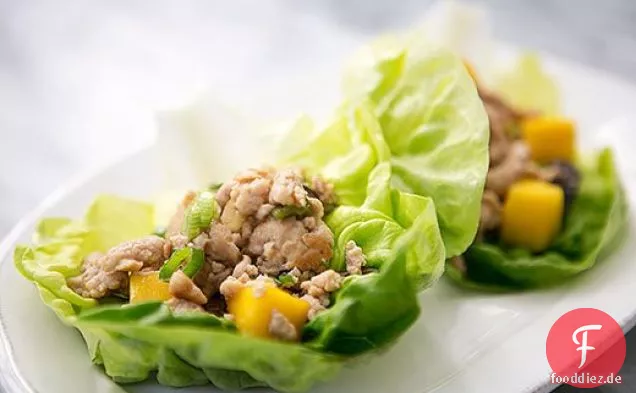 Huhn Mango Salat Wraps