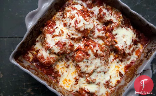 Gebackenes Huhn Marinara