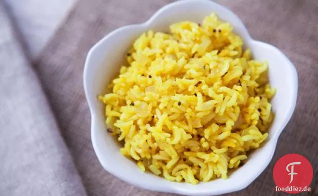 Reis im indischen Stil