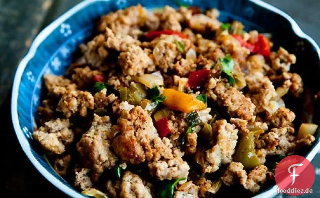 Mamas gemahlener Truthahn und Paprika