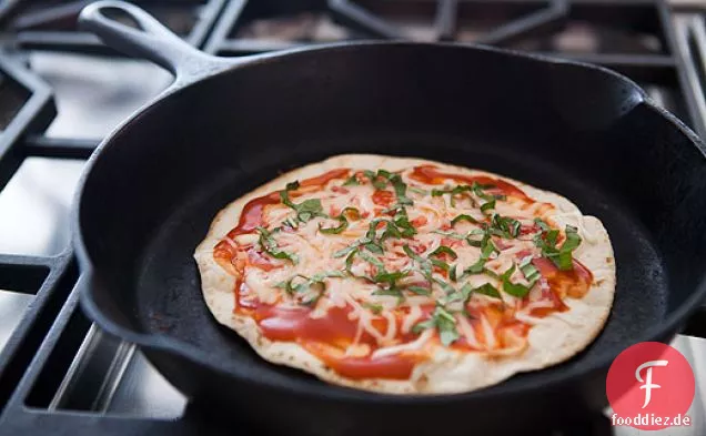 Pfanne Tortilla-Pizza