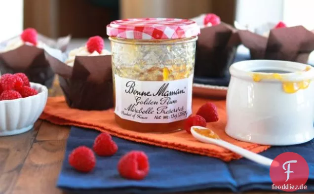 Goldene Pflaume & Kürbis Cupcakes