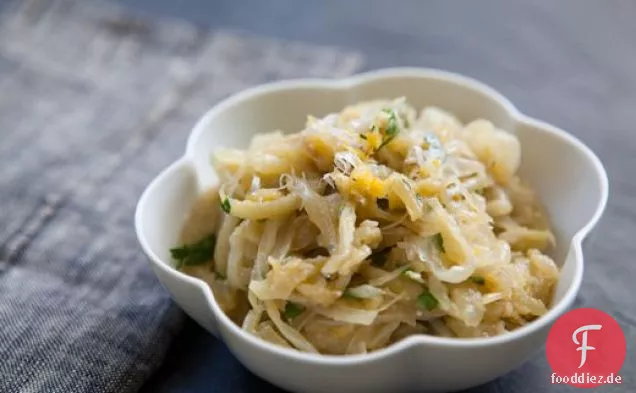 Karamellisierter Fenchel und Zwiebeln
