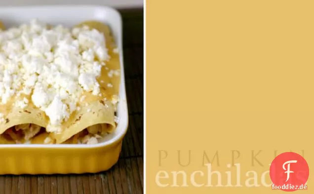 Einfache Huhn Enchilada Mit Kürbis-Sahne-Sauce